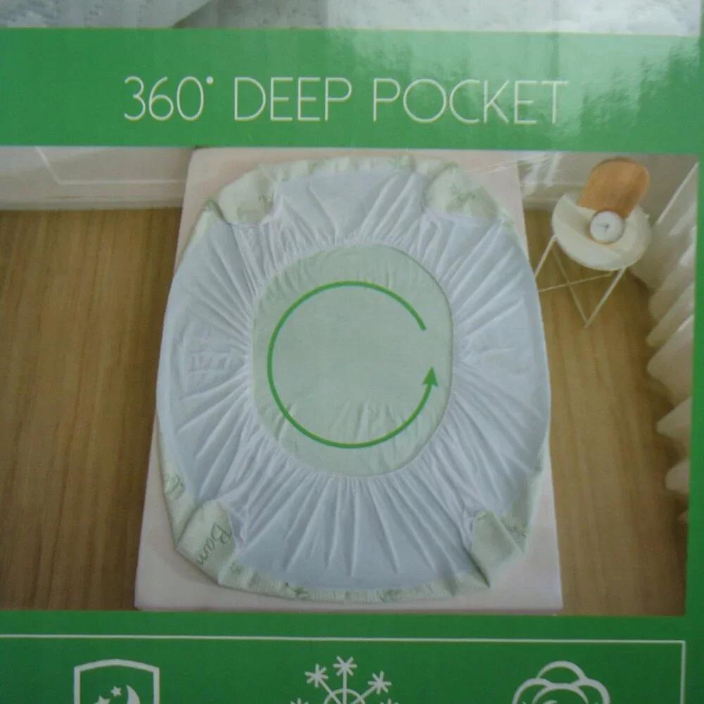 NWOT. GOONIK twin bamboo waterproof mattress protector.
